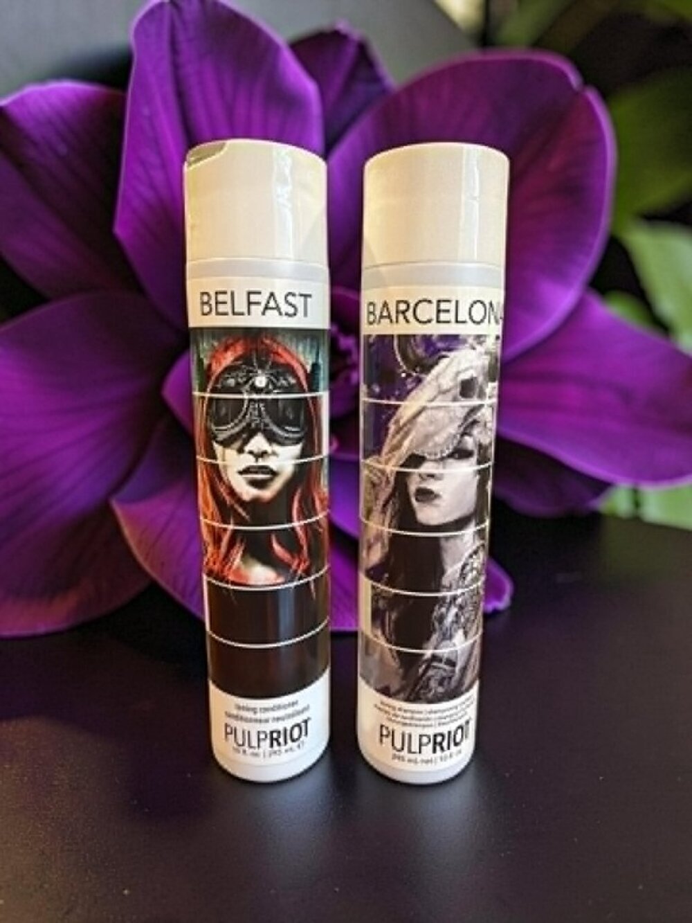 Pulp Riot Barcelona Purple Toning Shampoo 10 oz Belfast Toning Conditioner 10 oz